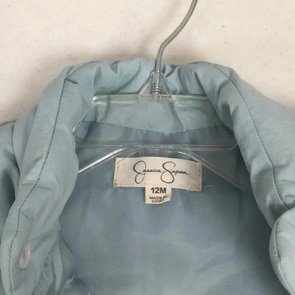 Jessica Simpson Light Blue Puffer Vest size 12M - Picture 5 of 5